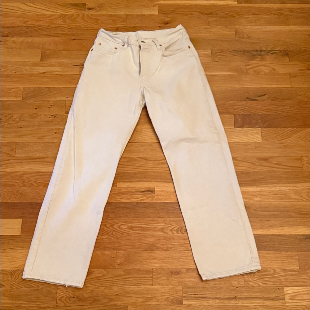 Levi’s Off White 501 Jeans